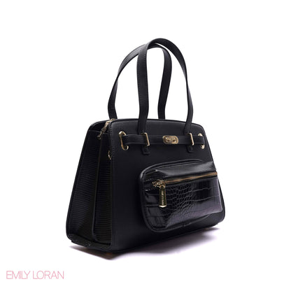 HANDBAG WITH ADJUSTABLE POUCH - MEDIUM