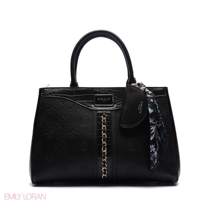 CHAIN-DETAIL HANDBAG WITH COIN PURSE