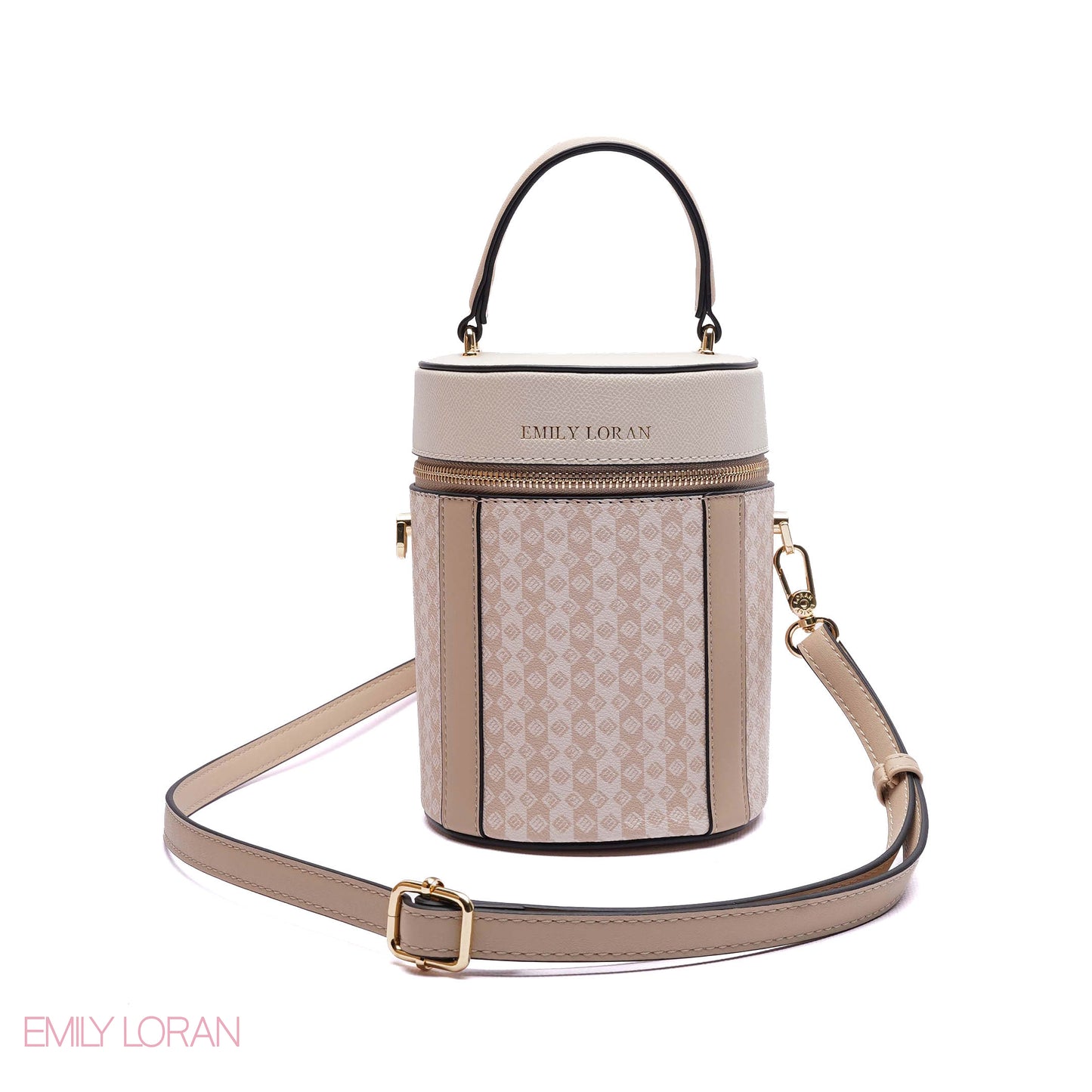 ELEGANT STRUCTURED CYLINDER VANITY BAG