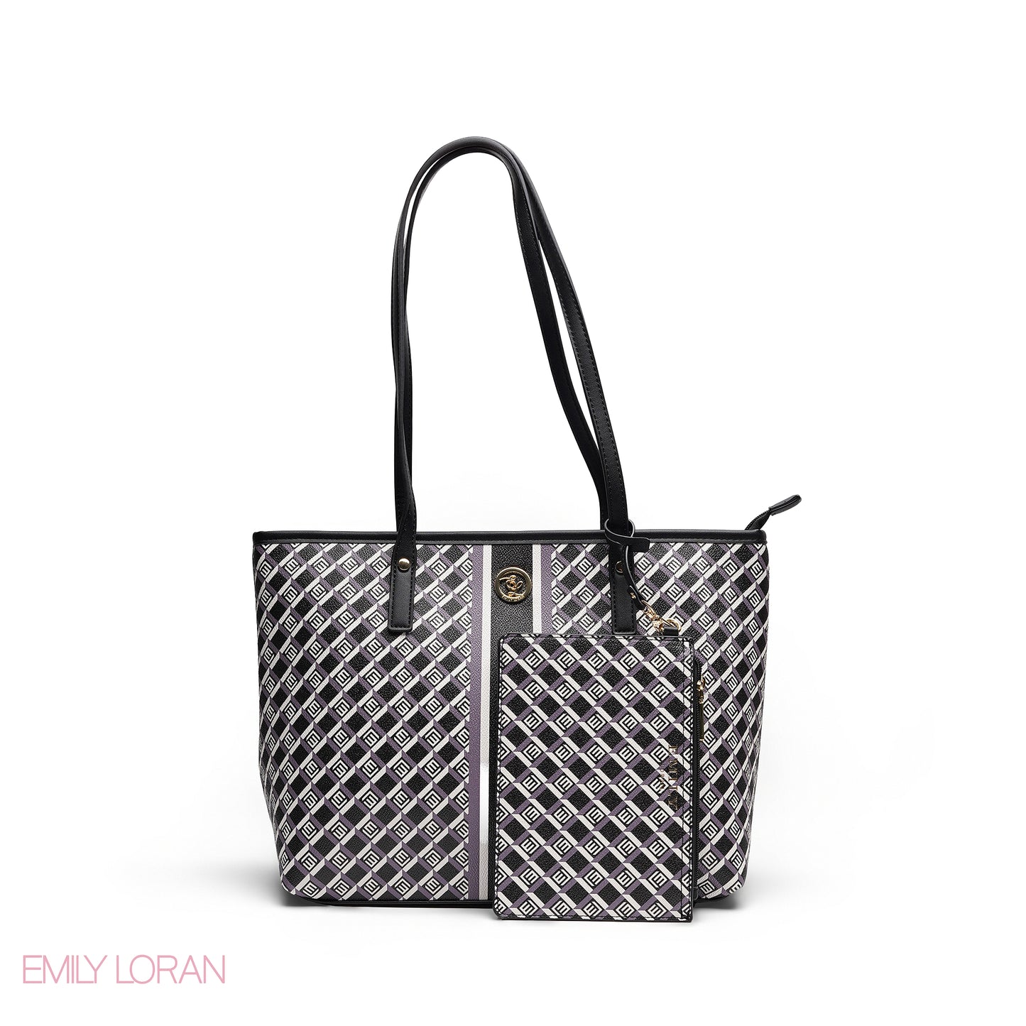 ELEGANT 3-PIECE MONOGRAM TOTE SET