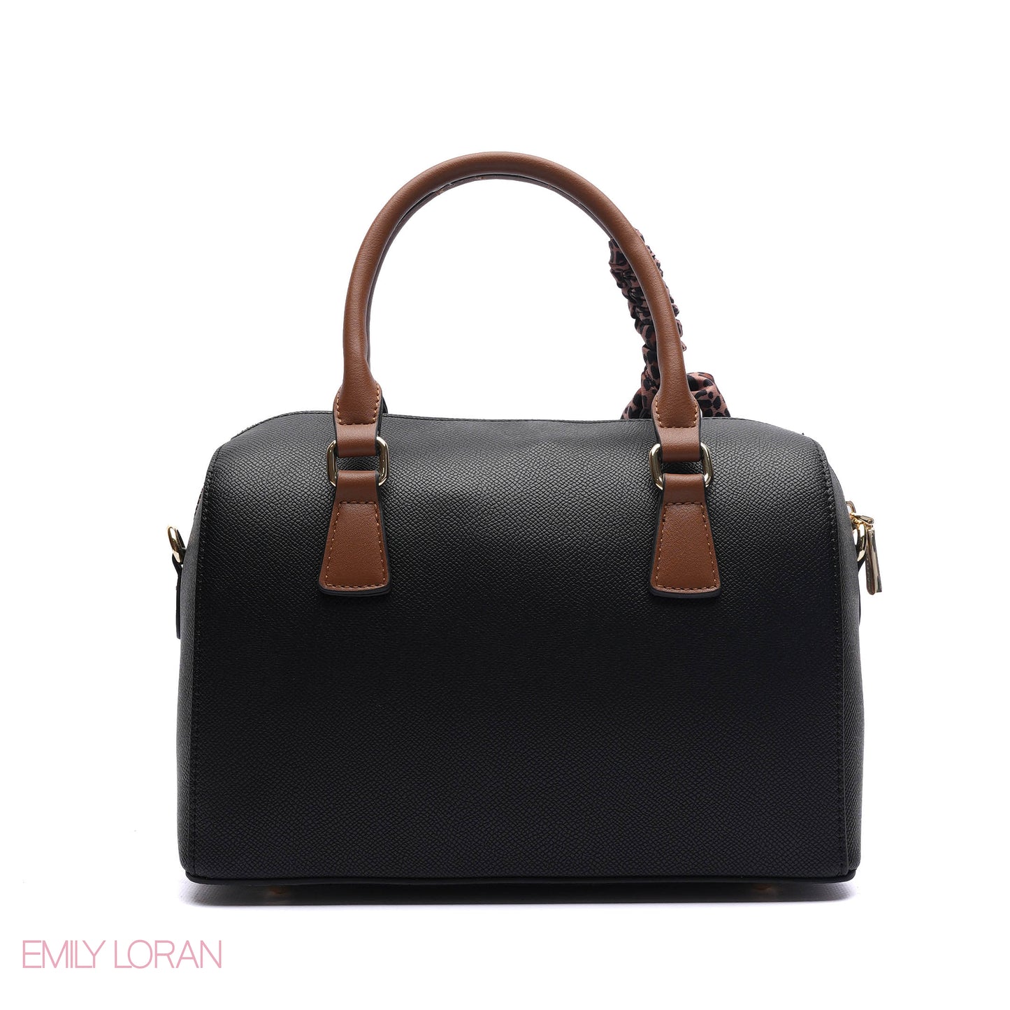 EMBOSSED LOGO SATCHEL BAG - MEDIUM