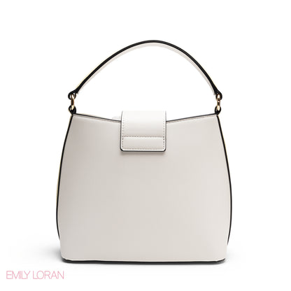 ELEGANT FLORAL PRINT SATCHEL BAG