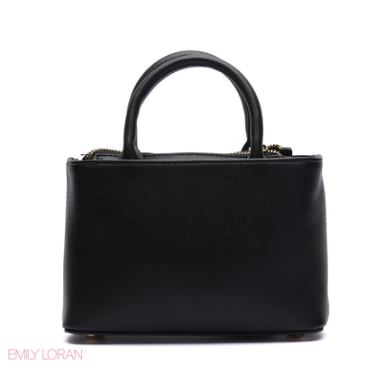 PANELLED HANDBAG WITH COIN POUCH