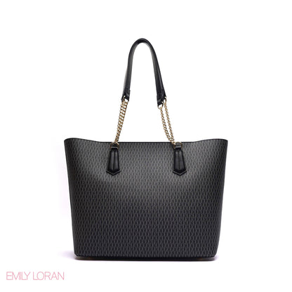 MONOGRAM SHOULDER BAG WITH PRINTED POUCH