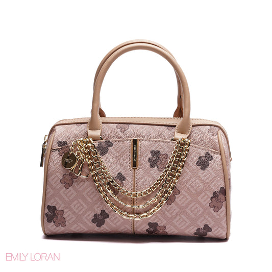 MONOGRAM STRUCTURED HANDBAG WITH CHAIN - SMALL