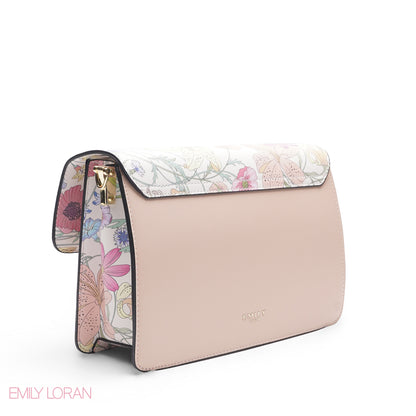 FLORAL MULTI COLOR BAG WITH HAND STRAP - MED