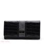 CROC EMBOSSED TRI-FOLD WALLET