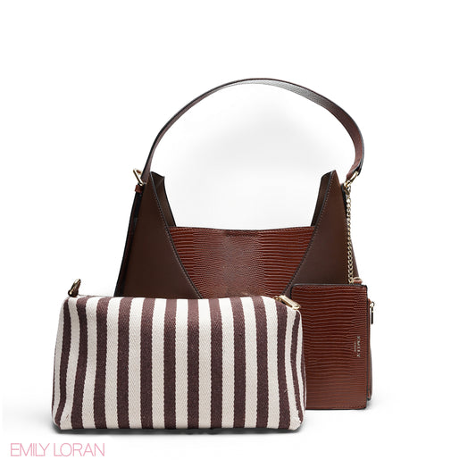 EMILY LORAN HOBO BAG WITH POUCH