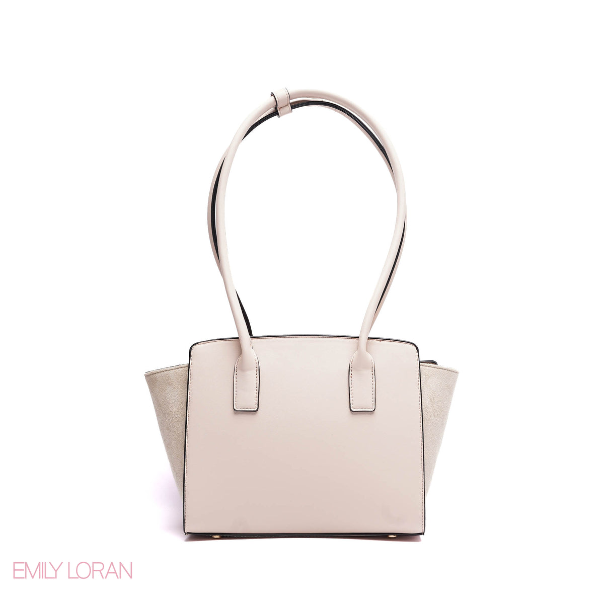 SHOULDER BAG SOFT LEATHER WITH SIMPLE CHARM AND TAGGER POUCH - MEDIUM