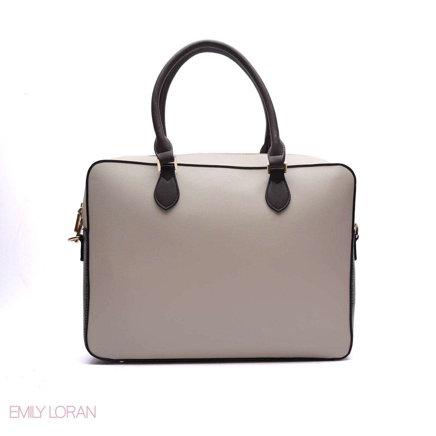 LAPTOP HANDBAG SNAKE PRINT WITH POUCH- LARGE