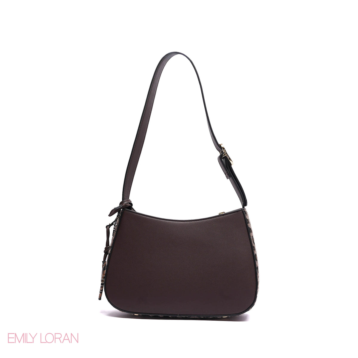 ELEGANT SHOULDER BAG WITH POUCH AND CHAIN