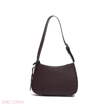 ELEGANT SHOULDER BAG WITH POUCH AND CHAIN