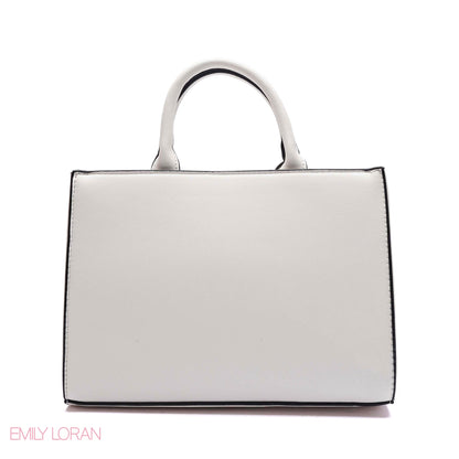 MULTI-TEXTURED PANELLED HANDBAG SET - SMALL