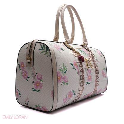 MONOGRAM BARREL BAG WITH CHARM CHAIN - LARGE