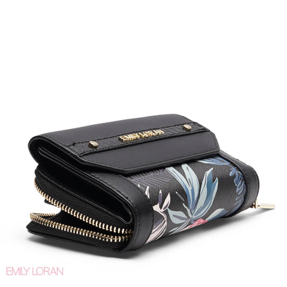 MONOGRAM EMBOSSED MULTI-COMPARTMENT WALLET