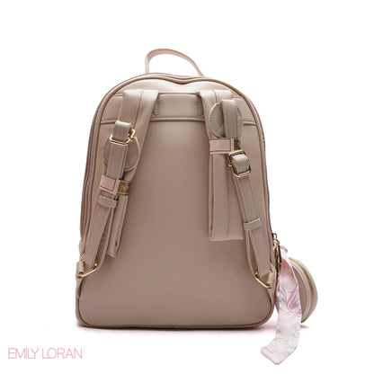 BACKPACK FLOWER EMILY PRINT WITH FRINT POCKET - LARGE