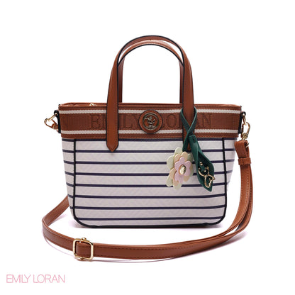 QUILTED FLORAL TOTE BAG
