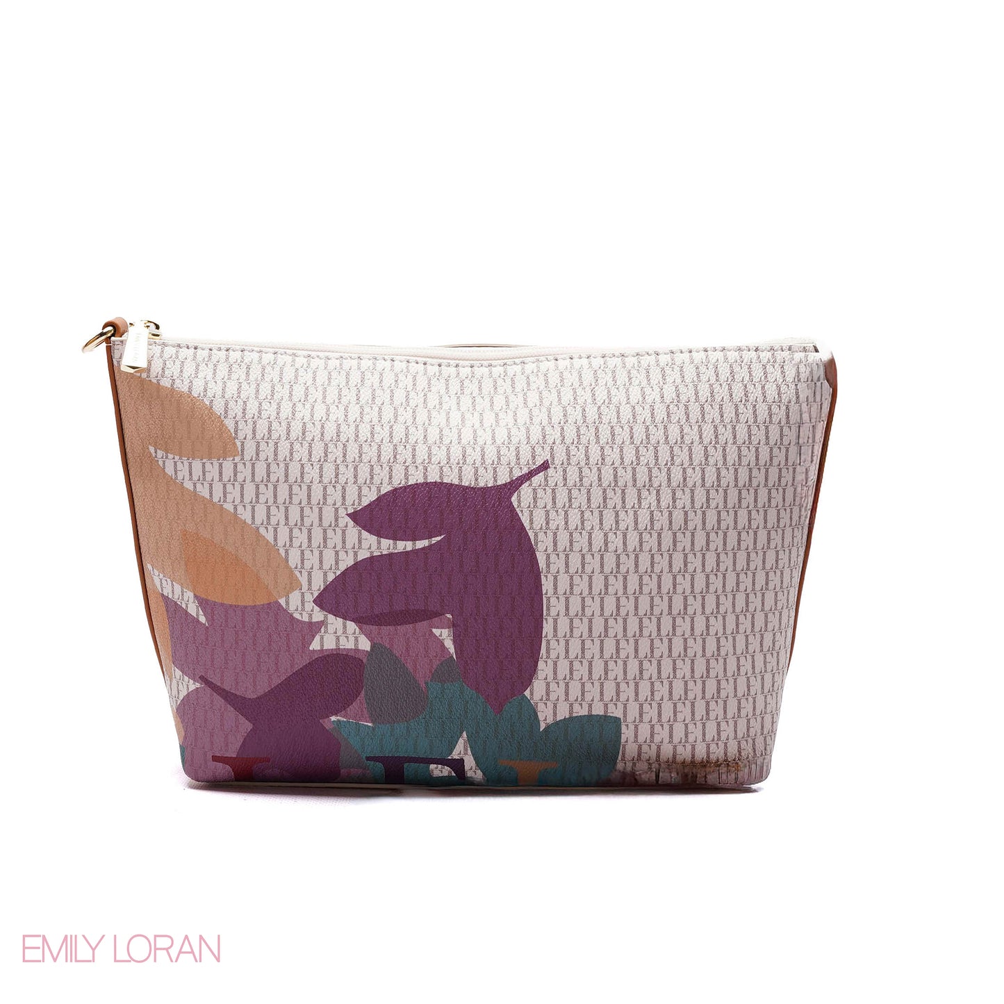 MONOGRAM SHOULDER BAG WITH PRINTED POUCH