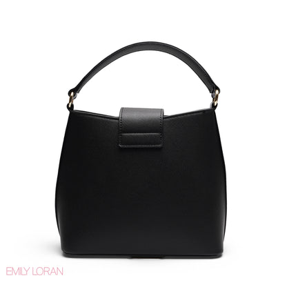 ELEGANT FLORAL PRINT SATCHEL BAG