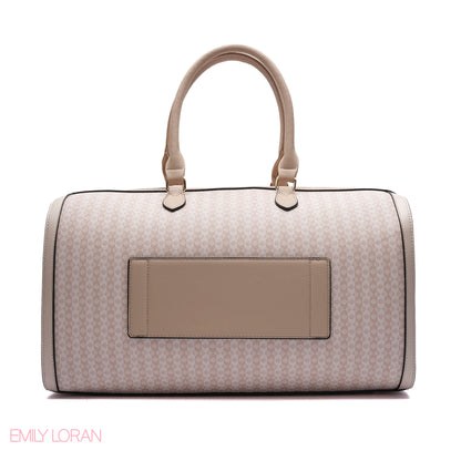 MONOGRAM BARREL BAG WITH CHARM CHAIN - LARGE