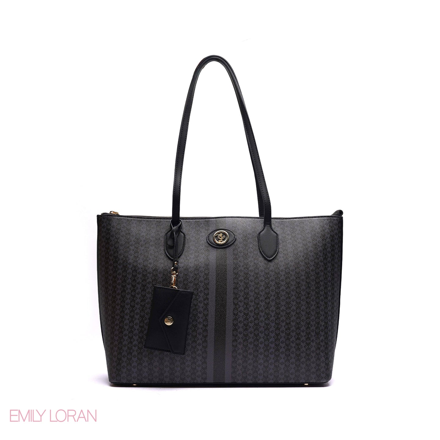 SHOULDER BAG WITH SIMPLE DESIGN LOGO - LARGE