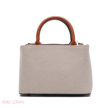 PANELLED HANDBAG WITH COIN POUCH