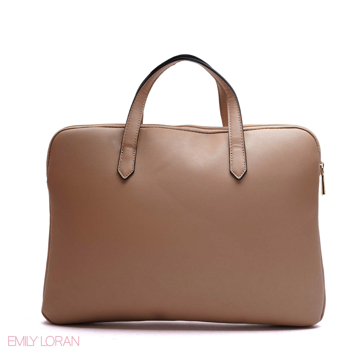MONOGRAM LAPTOP BAG WITH LOGO WEBBING STRAP