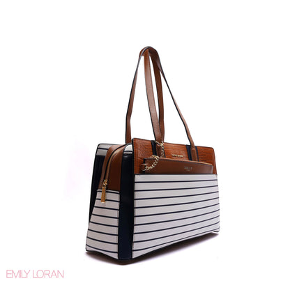 EMBOSSED FLORAL HANDBAG WITH SNAKESKIN POUCH