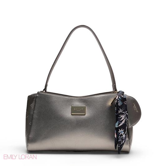 SHOULDER BAG WITH SCARF AND COIN PURSE BAG