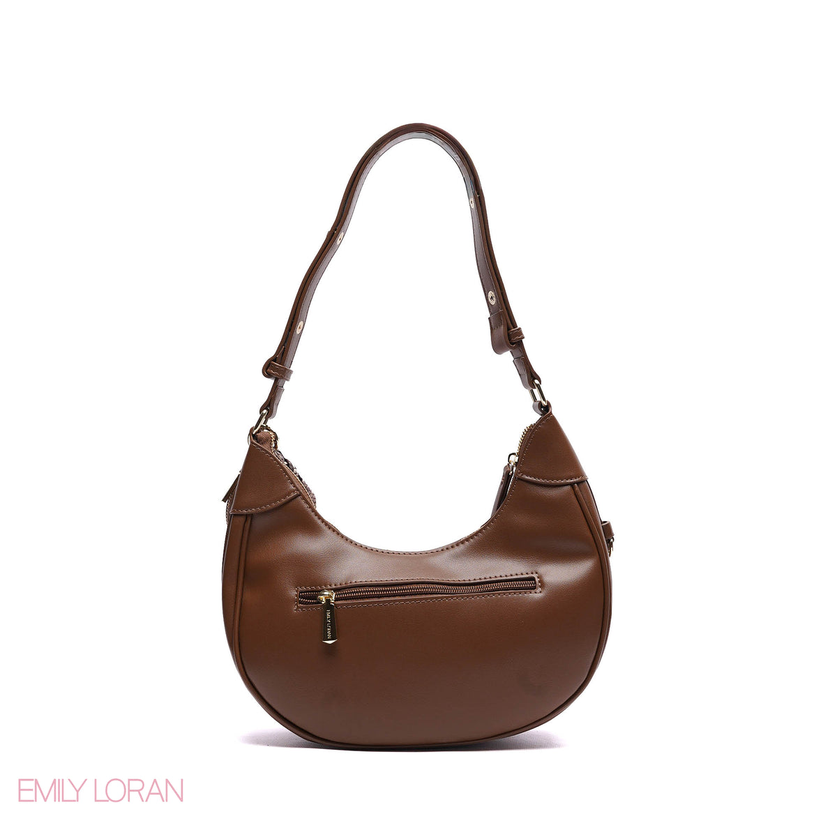 ELEGANT SHOULDER BAG SNAKE PRINT  WITH SMALL POUCH - SMALL