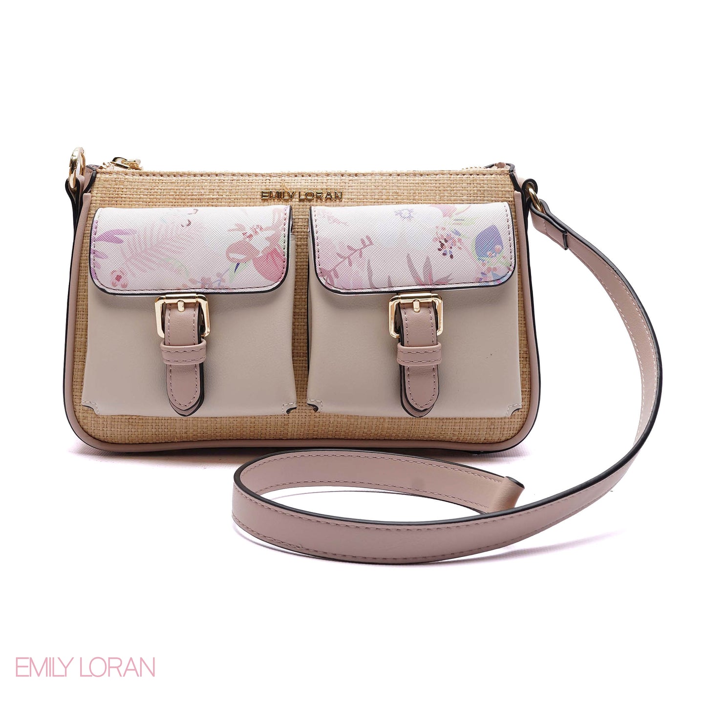 ELEGANT DUAL-POCKET CROSSBODY BAG