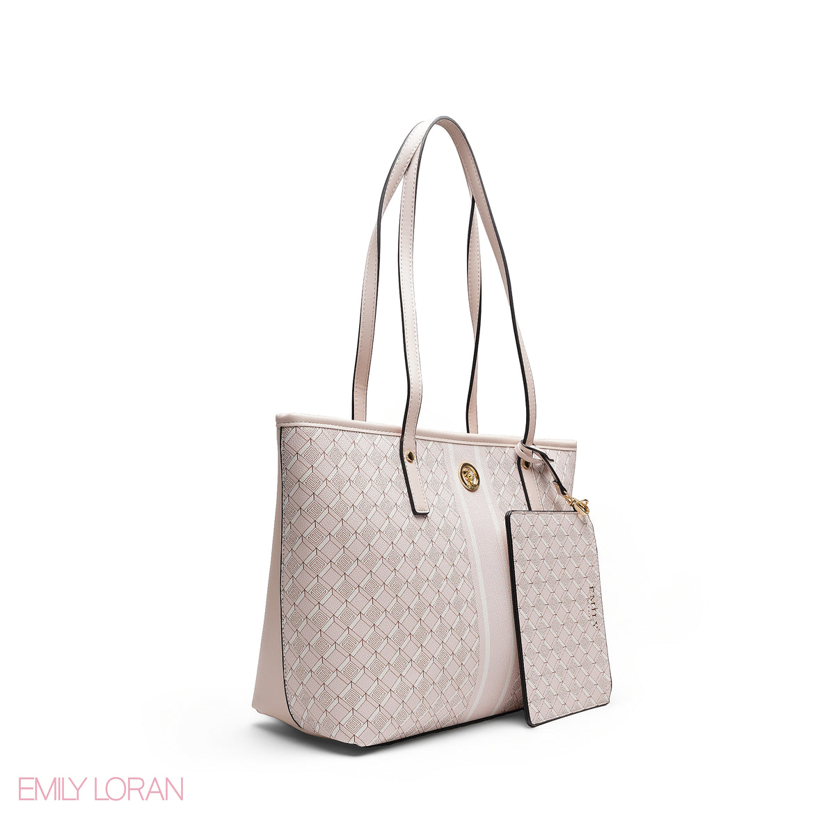 ELEGANT 3-PIECE MONOGRAM TOTE SET