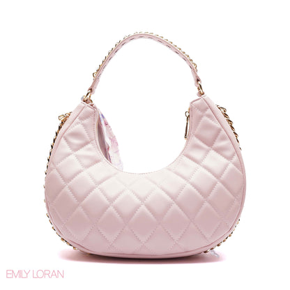 QUILLED HOBO SHOULDER BAG
