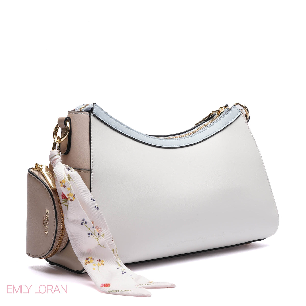 CROSS-BODYBAG FLOWER STRUCTURE SIMPLE COLOUR - SMALL