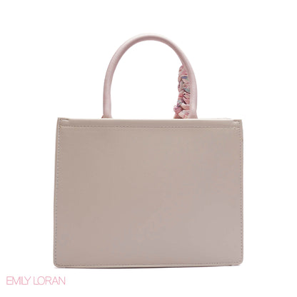 FLORAL EMBROIDERED HANDBAG WITH POUCH - SMALL
