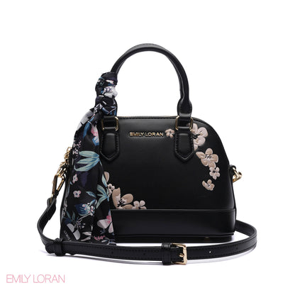 FLORAL DOME HANDBAG WITH SCARF
