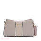 LEATHER PANELLED SHOULDER BAG