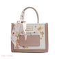 FLORAL EMBROIDERED HANDBAG WITH POUCH - SMALL