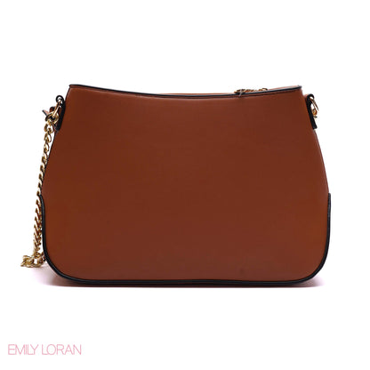 ELEGANT MULTI-TONE PANELLED CROSSBODY BAG