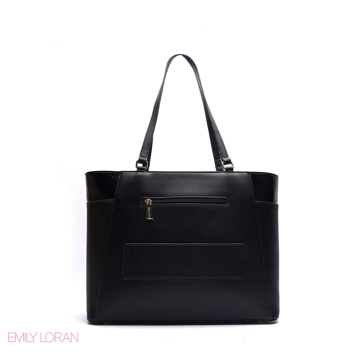SHOULDER-BAG WITH FEONT POCKET AND FLOWER PRINT - LARGE