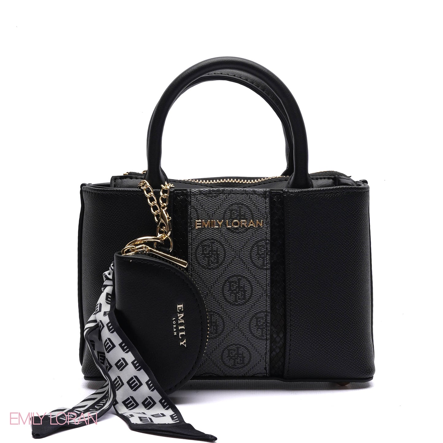 PANELLED HANDBAG WITH COIN POUCH