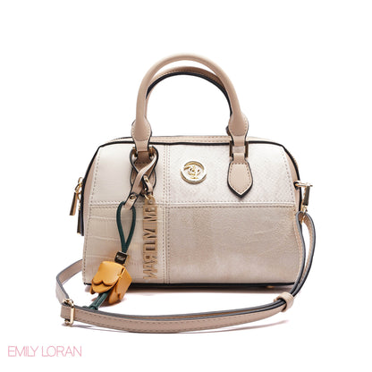 HANDBAG ANIMAL PRINT WITH FLOWER CHAIN - SMALL