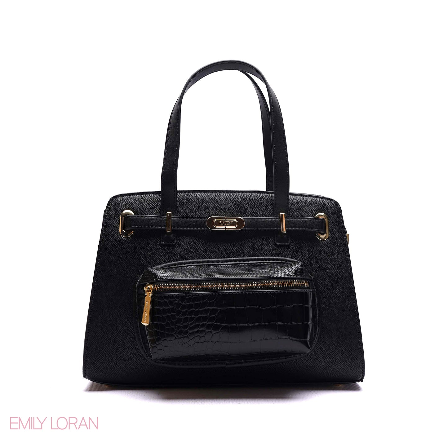 HANDBAG WITH ADJUSTABLE POUCH - MEDIUM