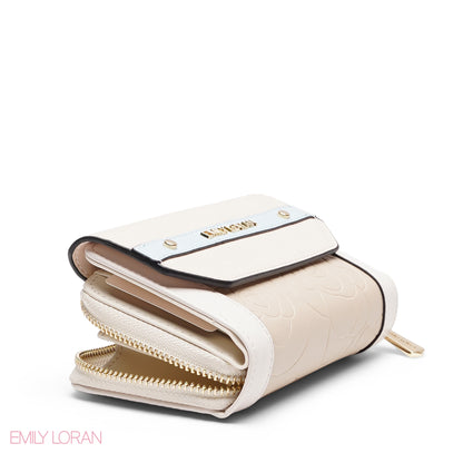 MONOGRAM EMBOSSED MULTI-COMPARTMENT WALLET