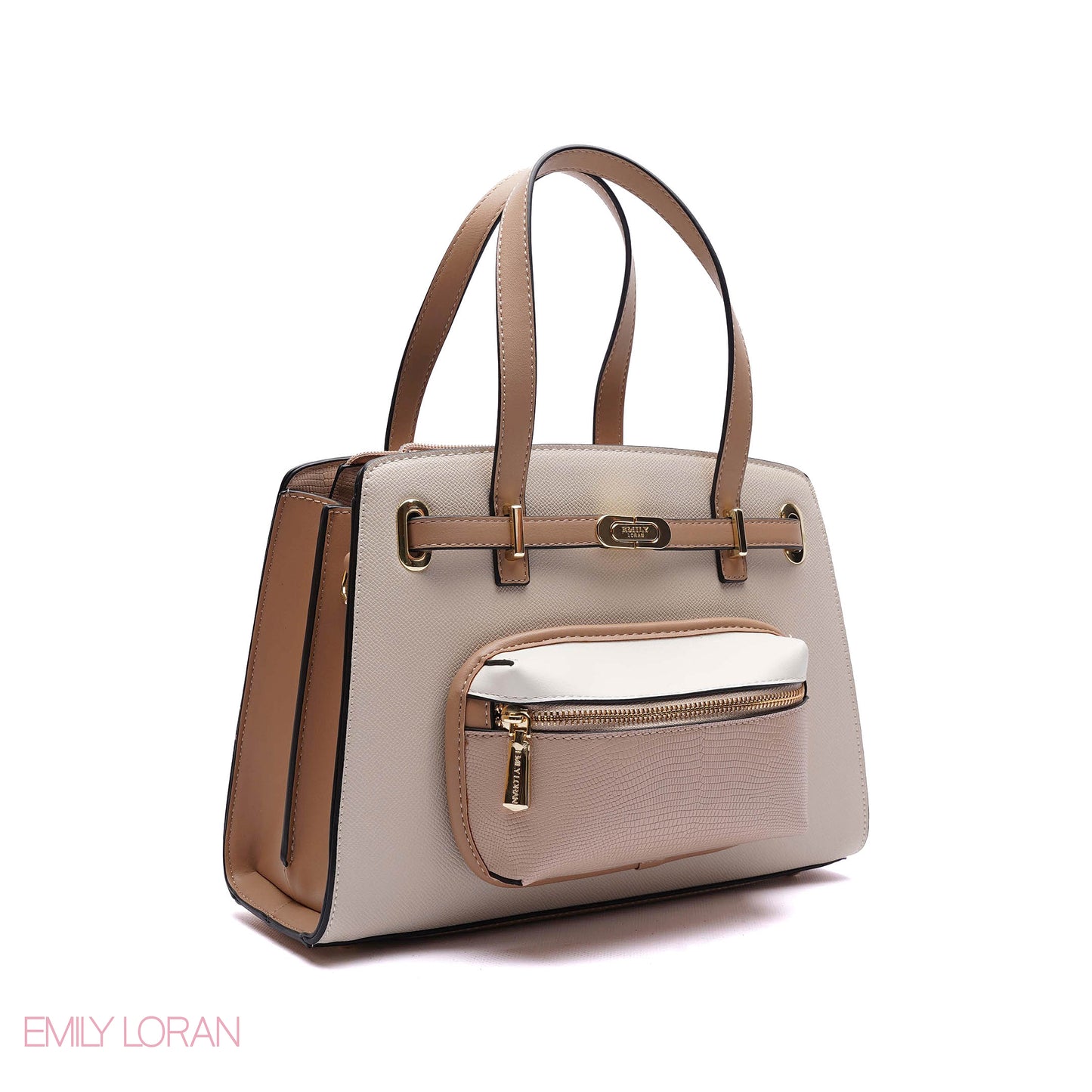 HANDBAG WITH ADJUSTABLE POUCH - MEDIUM