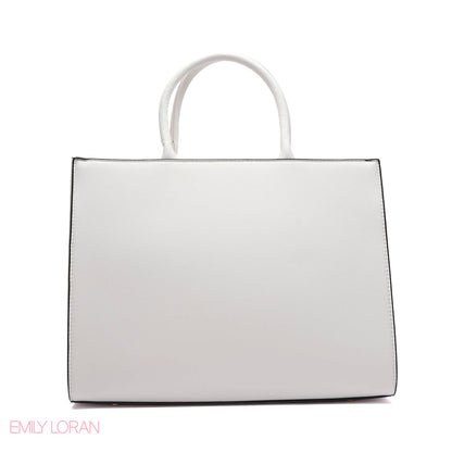MULTI-TEXTURED PANELLED HANDBAG SET