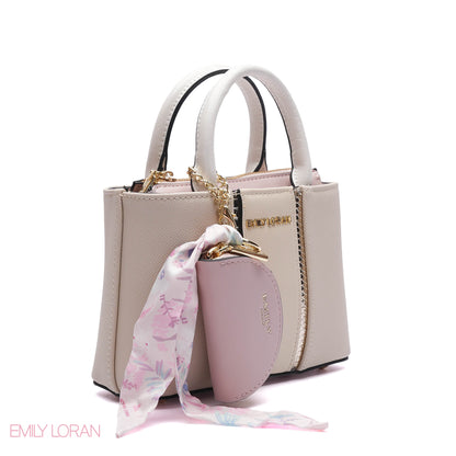 PANELLED HANDBAG WITH COIN POUCH
