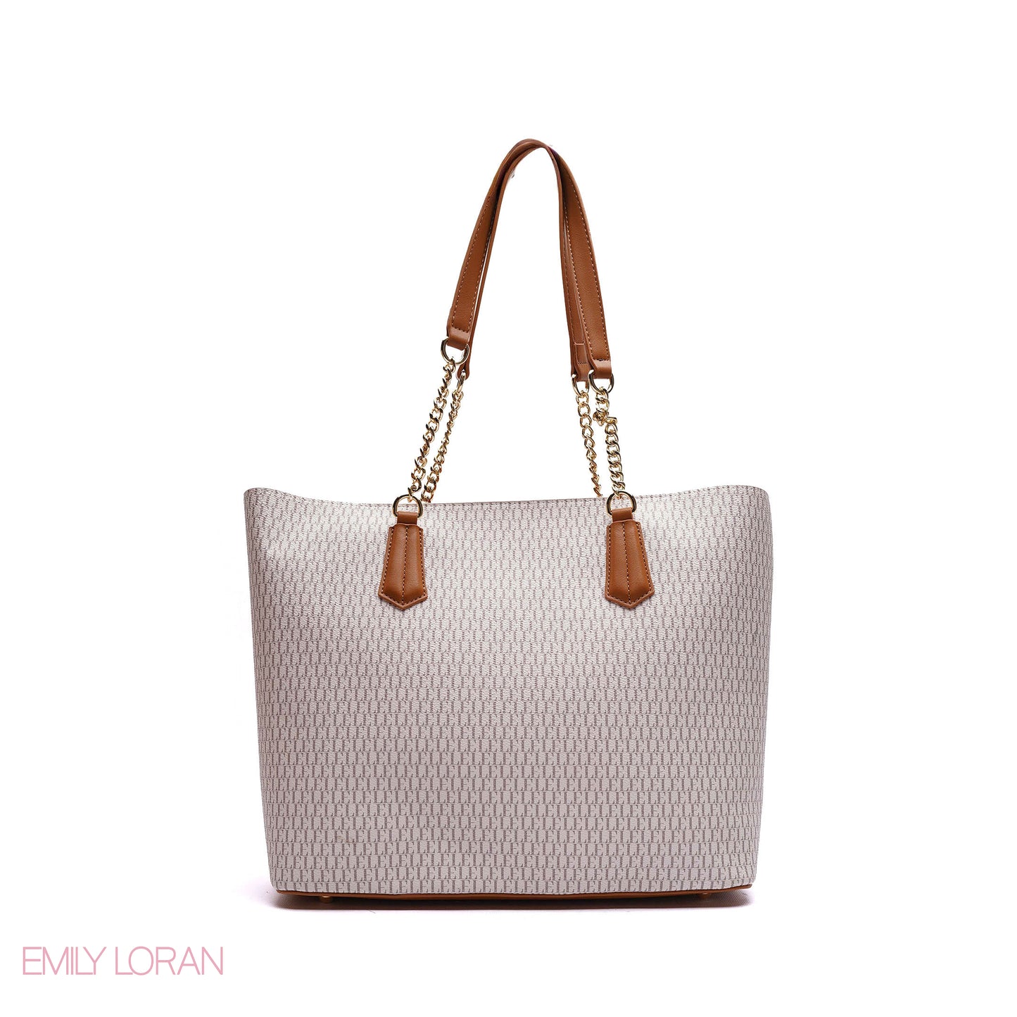 MONOGRAM SHOULDER BAG WITH PRINTED POUCH