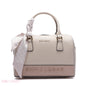 EMBOSSED LOGO SATCHEL BAG - MEDIUM