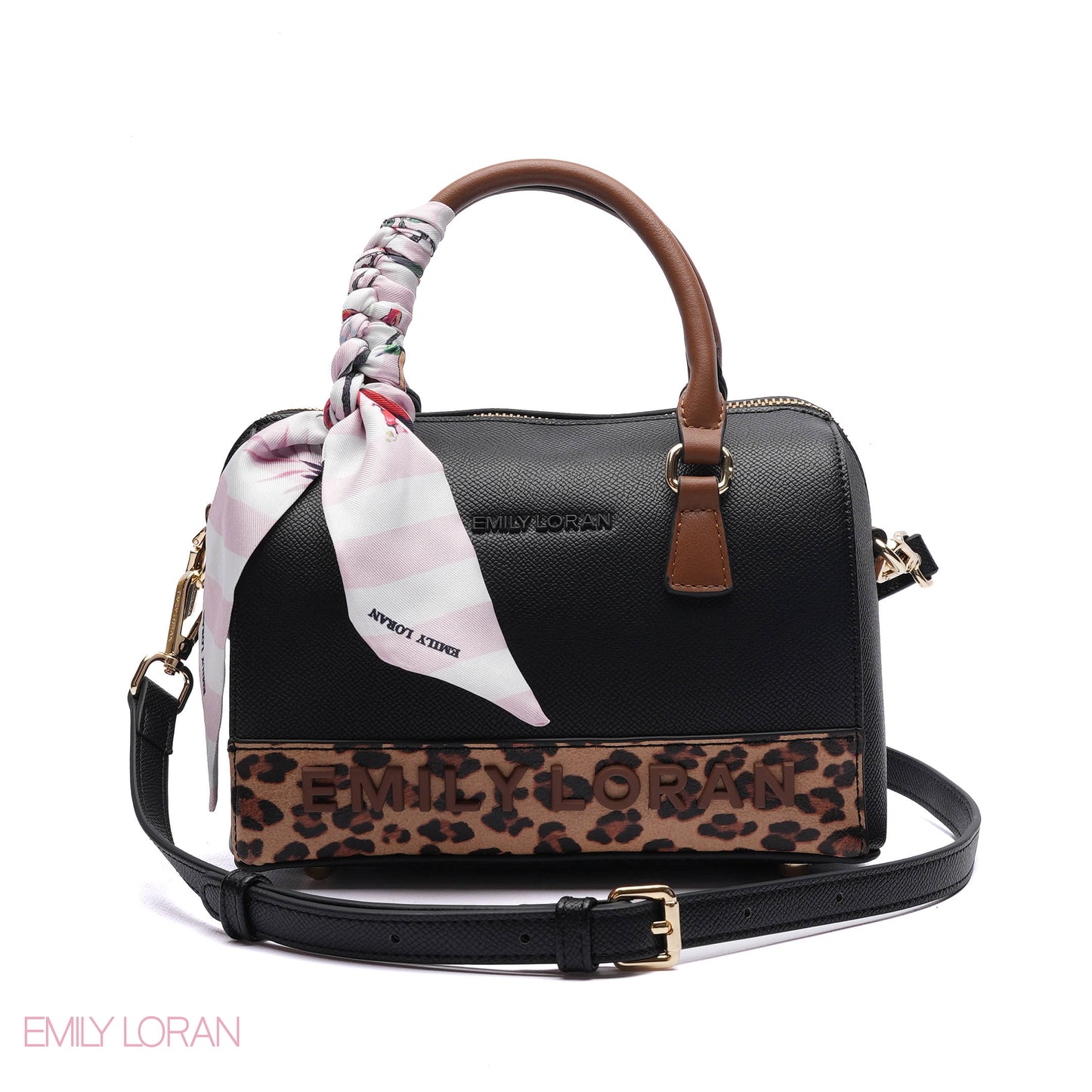 EMBOSSED LOGO SATCHEL BAG - SMALL